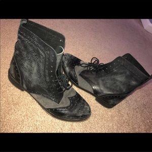 *Free People Wing Tip combat boots*